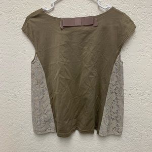 Anatelier lace and cotton top size6